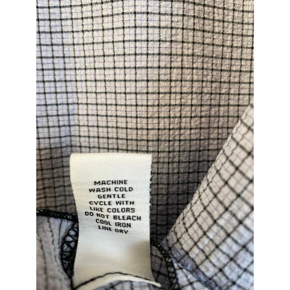 Habitat blue 3/4 sleeve tunic top lightweight asymetrical unique stretchy Size L - Picture 6 of 6